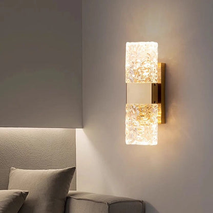Clara Crossover Crystal Sconce