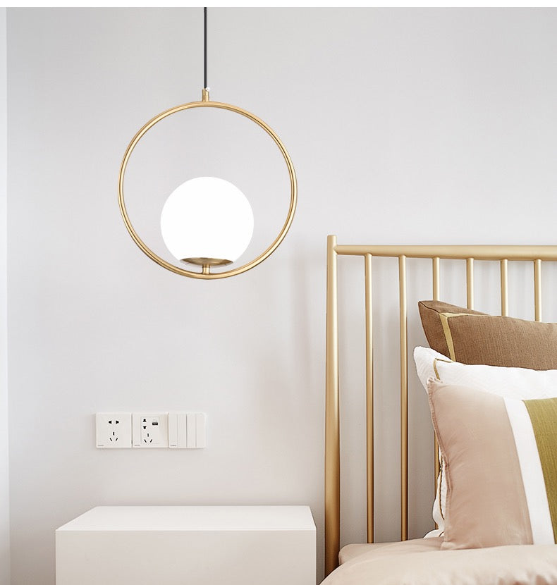 Elena Scandinavian Glass Pendant Light