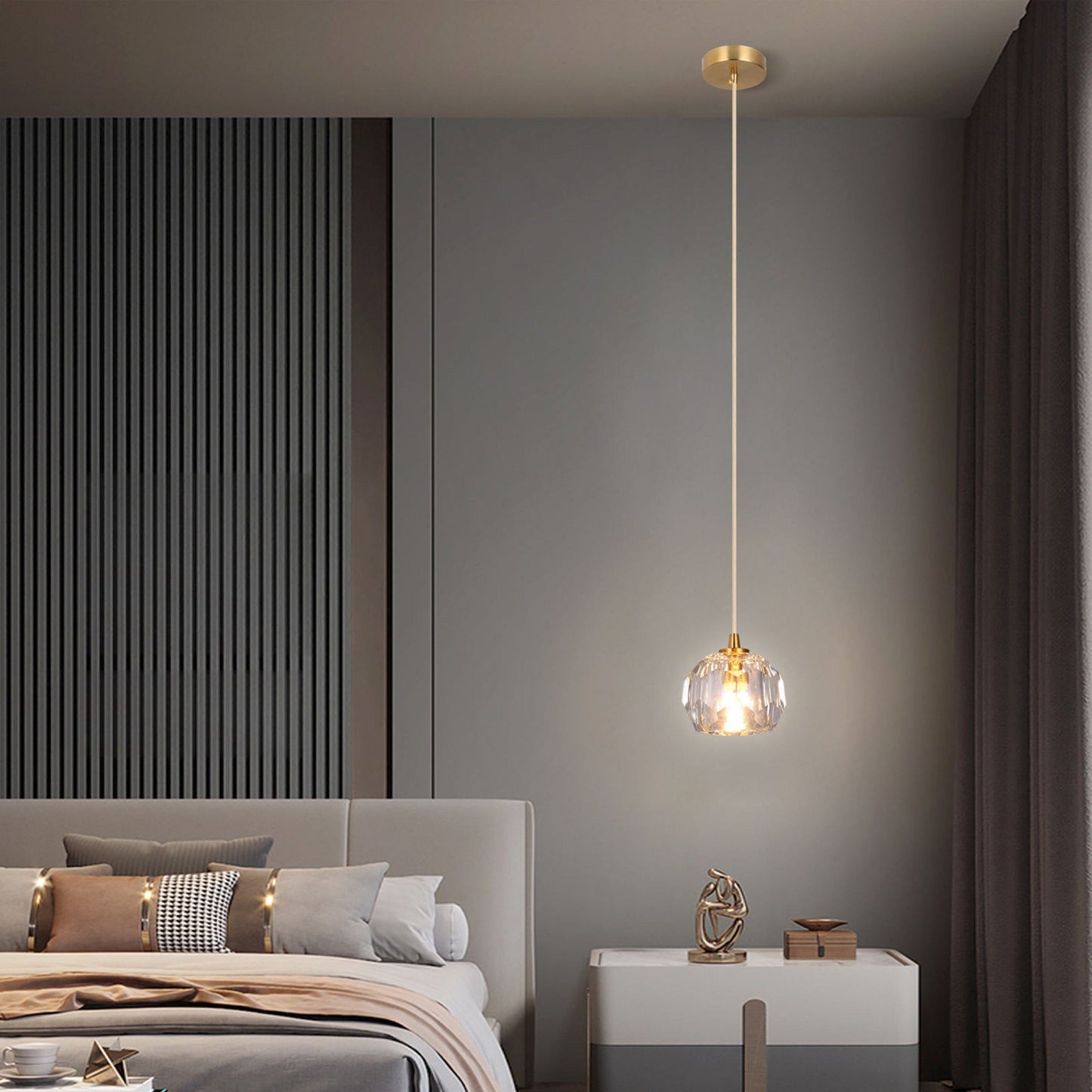 Clara Crystal Charm Pendant Light
