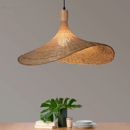 Amélie Woven Bamboo Pendant Light
