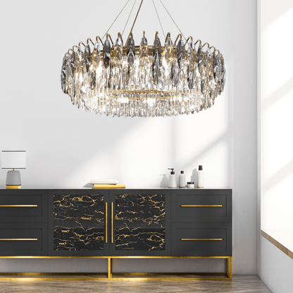 Amélie Crown Crystal Crossover Chandelier