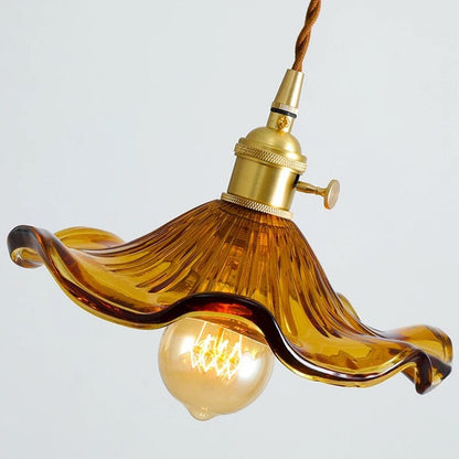 Sophie Artistic Floral Glass Pendant
