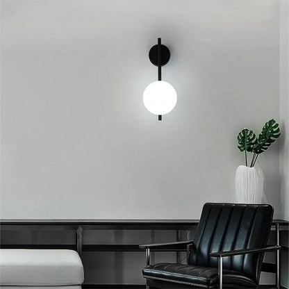 Amélie Nordic Wall Lamp with Frosted Glass Design