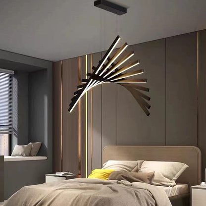 Sophie Geometric Fishbone Chandelier