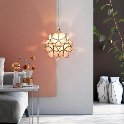 Clara Flower Glass Pendant Light