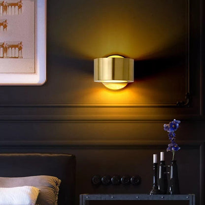 Amélie Golden Ring Wall Lamp with Modern Nordic Design