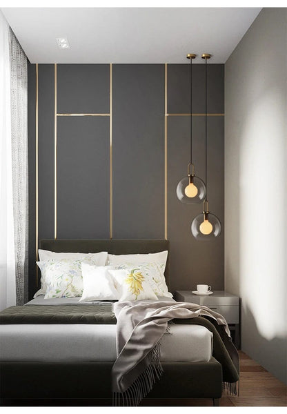 Isabelle Cylindrical Glass Pendant Light