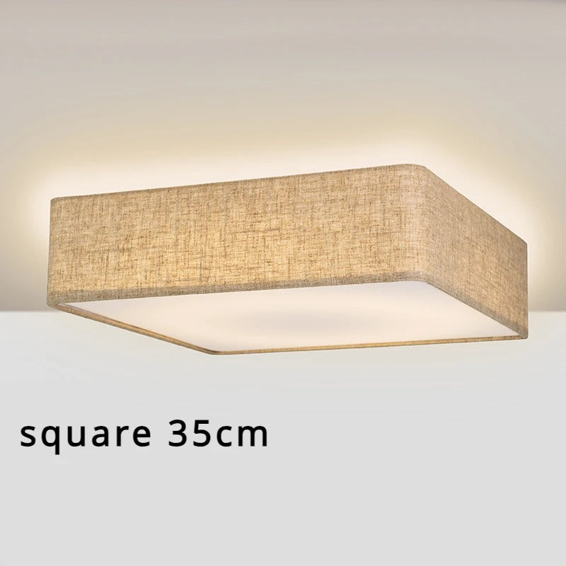 Amélie Minimalist Fabric Drum Ceiling Light