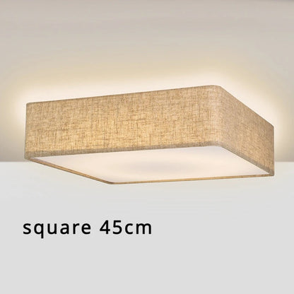 Amélie Minimalist Fabric Drum Ceiling Light