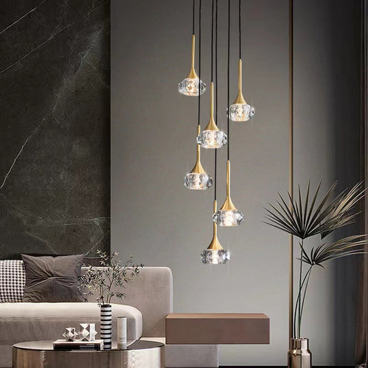 Béatrice Tear-drop Crystal Pendant Light