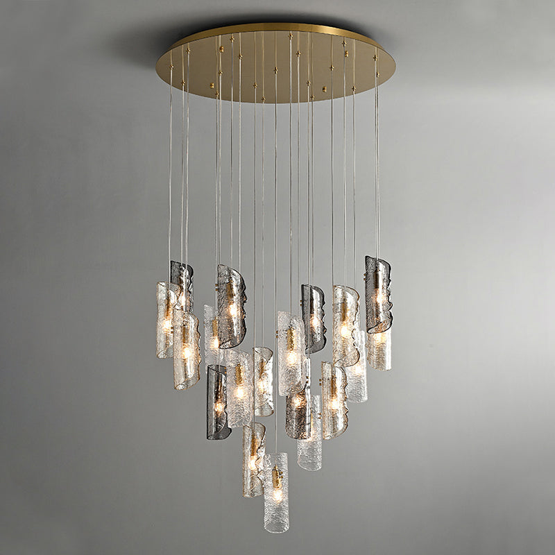 Juliette Sculpted Glass Tiered Pendant