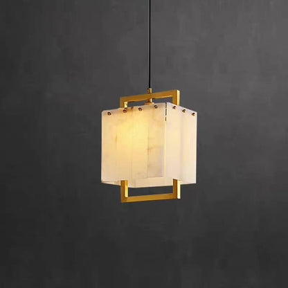 Amélie Natural Marble Cube Pendant Light