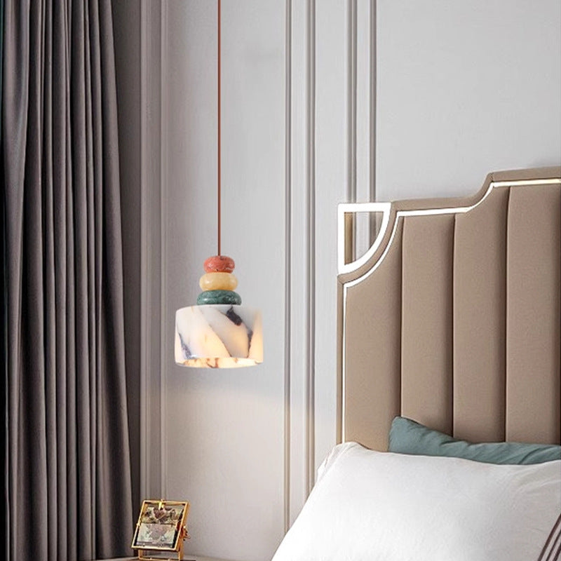 Amélie Multi-color Stacked Stone Pendant Light