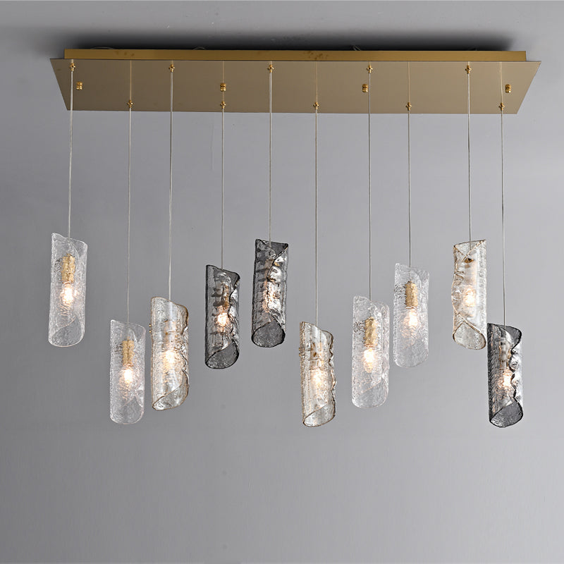 Juliette Sculpted Glass Tiered Pendant