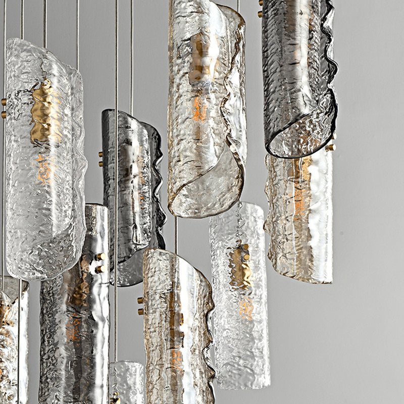 Juliette Sculpted Glass Tiered Pendant