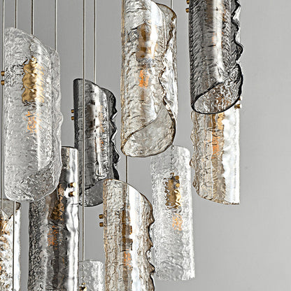 Juliette Sculpted Glass Tiered Pendant
