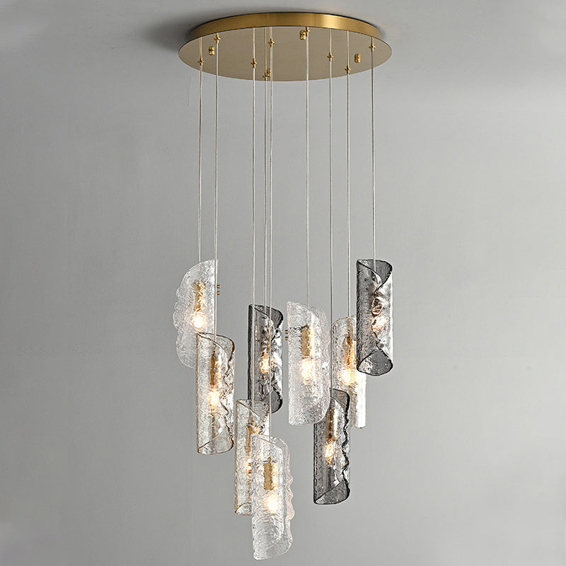 Juliette Sculpted Glass Tiered Pendant