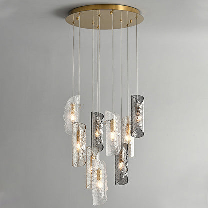 Juliette Sculpted Glass Tiered Pendant