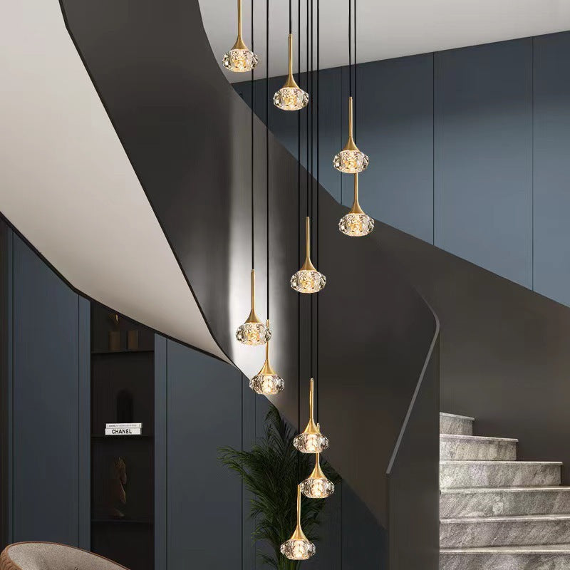 Béatrice Tear-drop Crystal Pendant Light