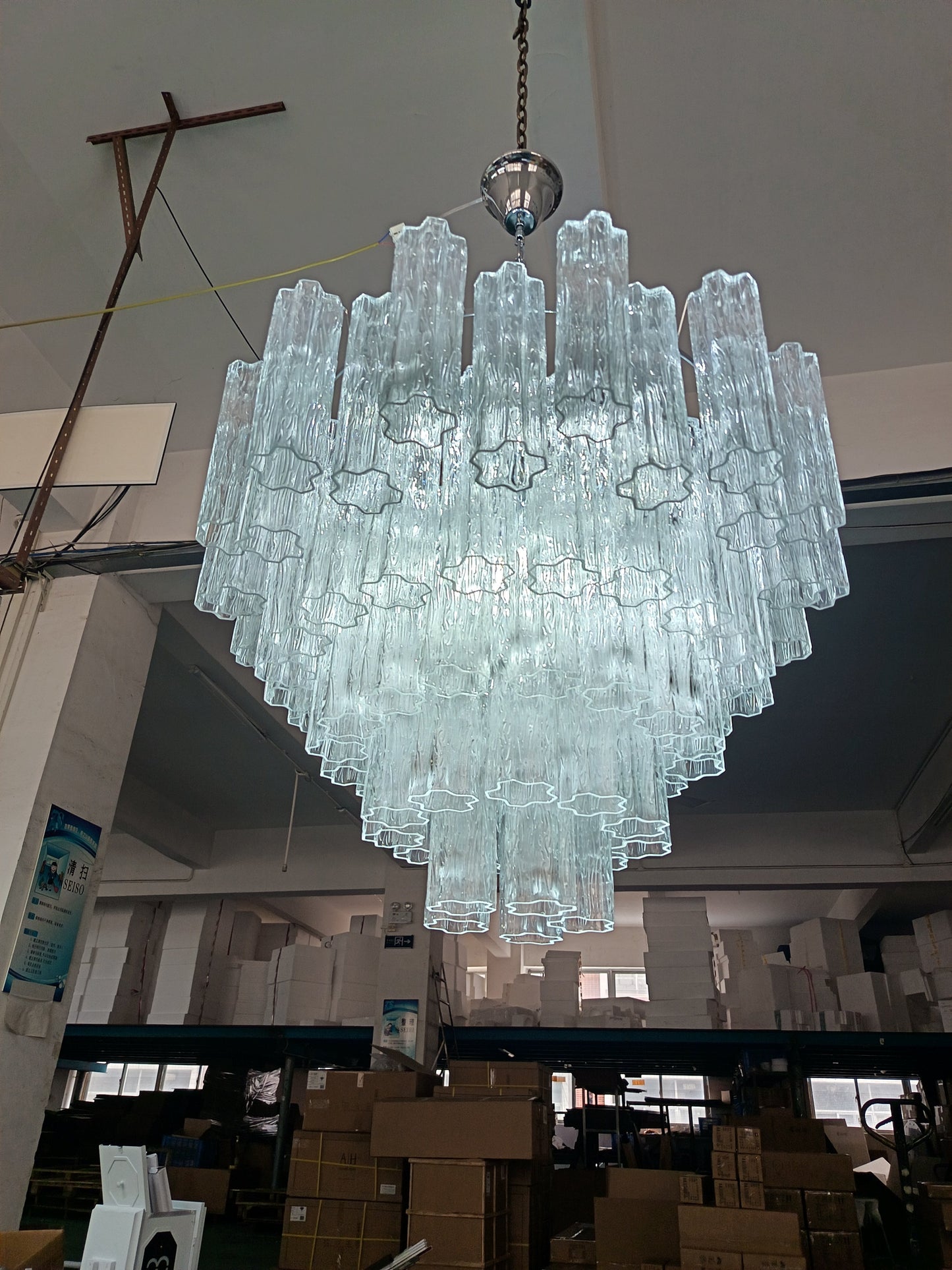Vivienne Geometric Glass Pendant Light