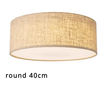 Amélie Minimalist Fabric Drum Ceiling Light