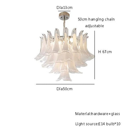 Camille Sculpted Petal Glass Pendant