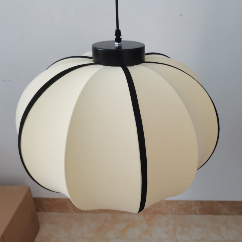 Amélie Minimal Textile Metal Pendant Light Modern Soft Glow Fixture Design