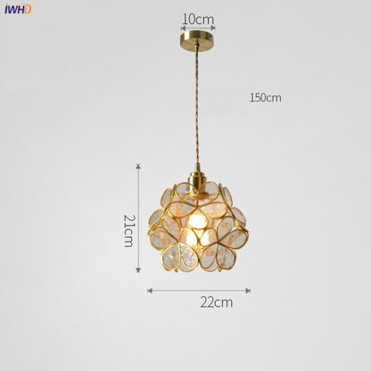 Clara Flower Glass Pendant Light