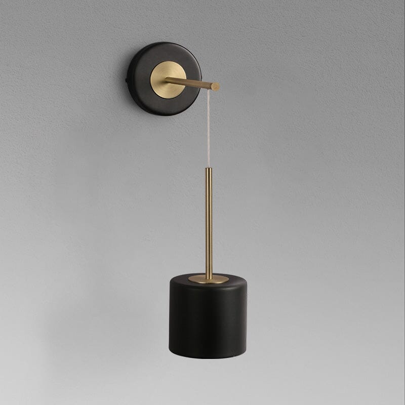 Auriane Acrylic Hanging Wall Light with Black Gold Finish