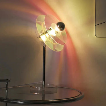 Sophie Retro Color Layers Acrylic LED Table Lamp Blue Accent Light