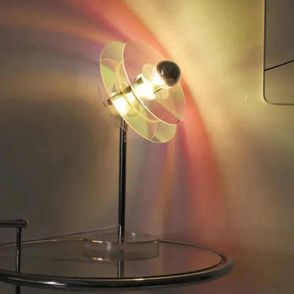 Sophie Retro Color Layers Acrylic LED Table Lamp Blue Accent Light