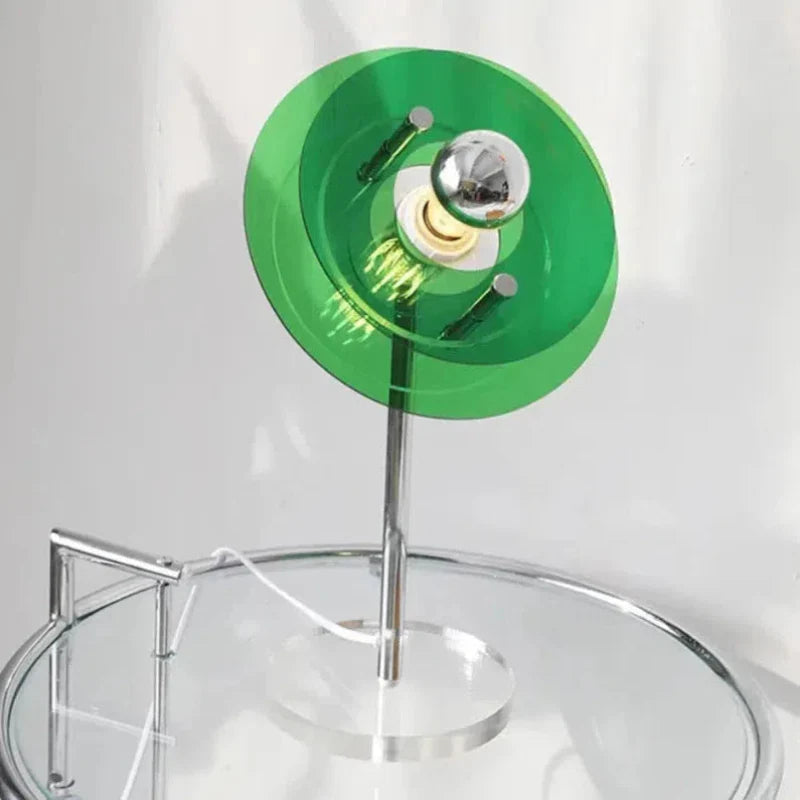 Sophie Retro Color Layers Acrylic LED Table Lamp Blue Accent Light