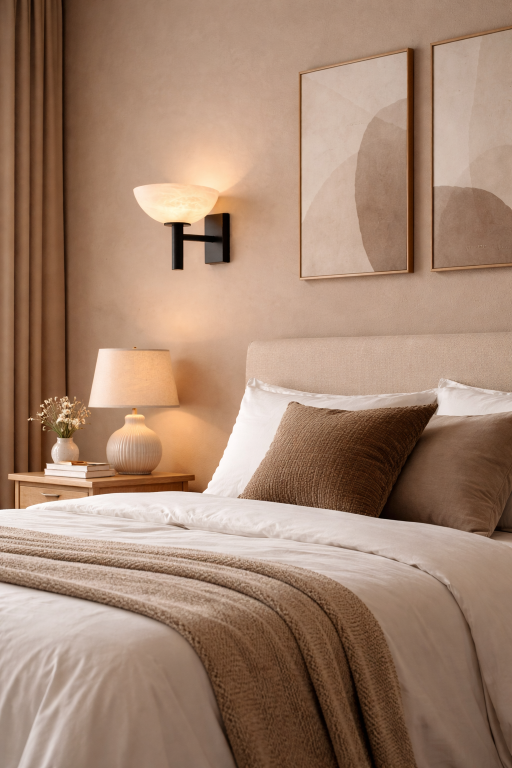 Camille Solace Glow Marble LED Wall Light